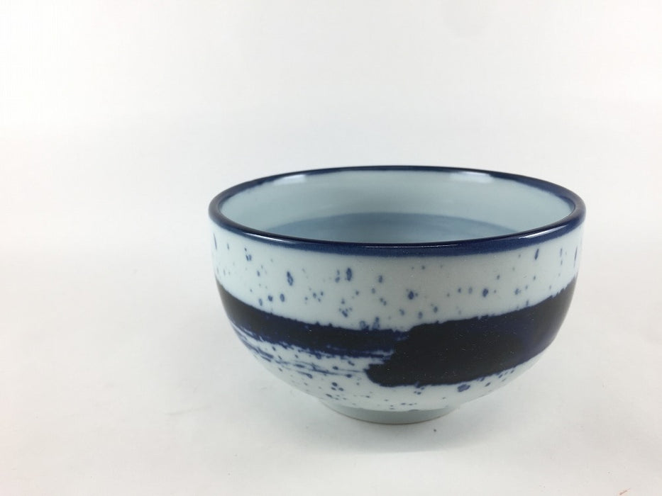 【SALE】13cm厚渕丸丼(400cc)吹墨刷毛　美濃焼【訳あり】