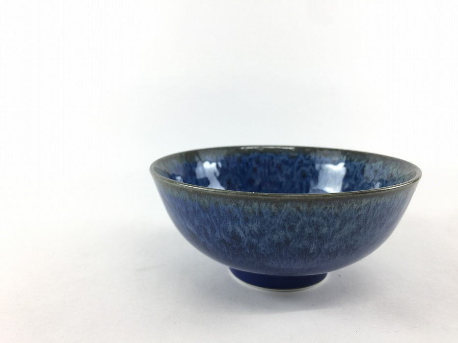 【SALE】12cm丸飯碗(250cc)紺結晶　美濃焼【訳あり】
