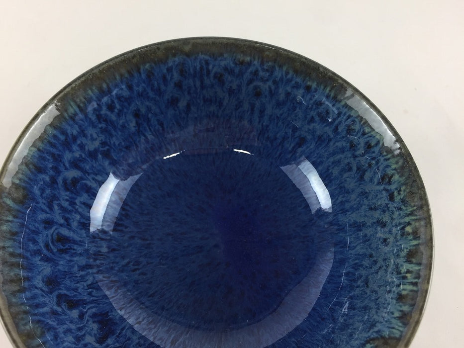 【SALE】12cm丸飯碗(250cc)紺結晶　美濃焼【訳あり】