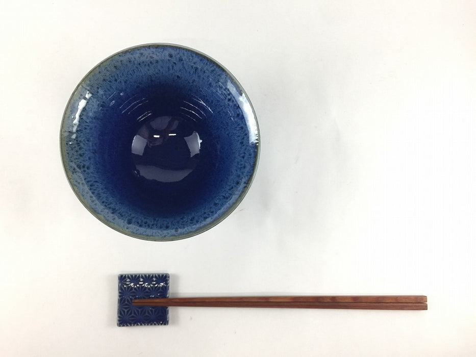 【SALE】13cm反飯碗(400cc)紺結晶　美濃焼【訳あり】