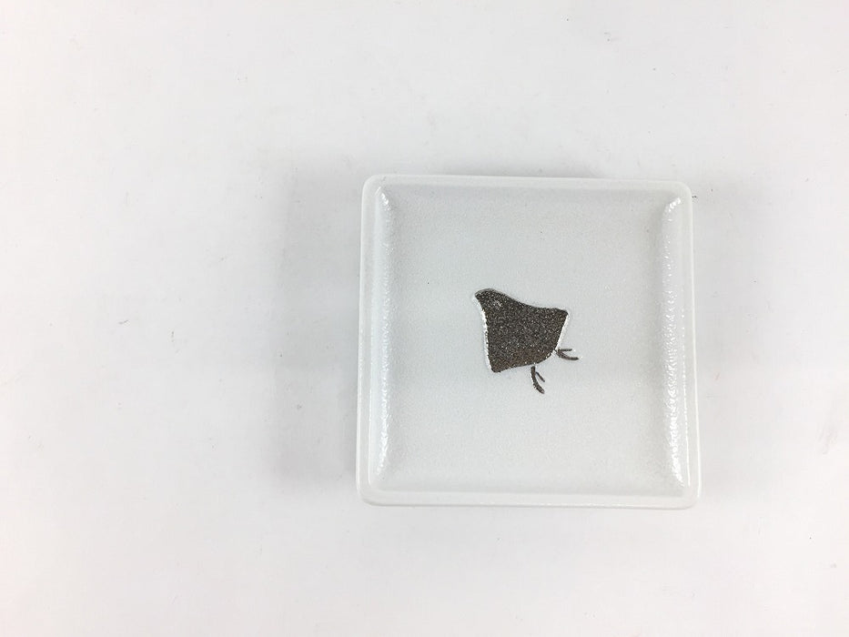 【SALE】70角豆皿.　金千鳥/銀千鳥　7cm　有田焼【訳あり】【1個価格】