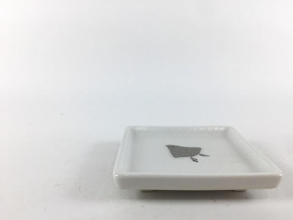 【SALE】70角豆皿.　金千鳥/銀千鳥　7cm　有田焼【訳あり】【1個価格】