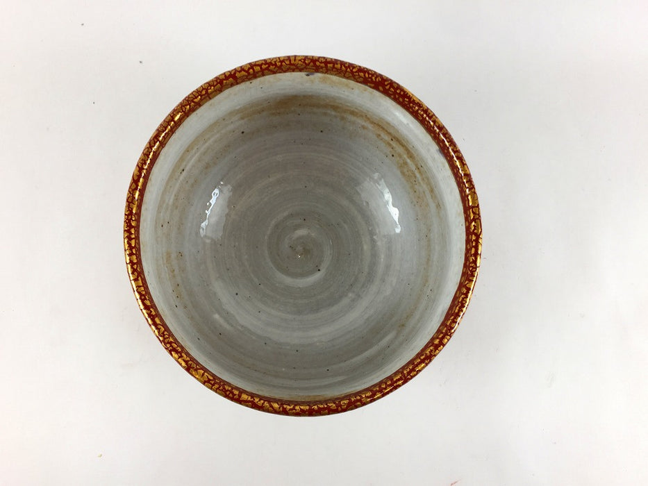 錦赤金彩　抹茶碗(500cc )　12cm　伊万里焼(j.R)