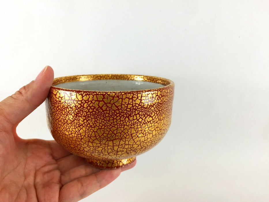 錦金彩(赤)　抹茶碗(500cc )　12cm　伊万里焼(j.R)