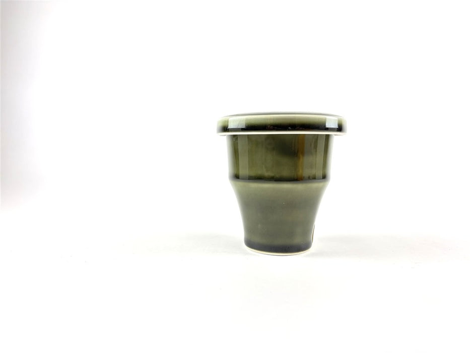 【SALE】120cc竹小蓋物(緑織部)　7cm　有田焼【訳あり】