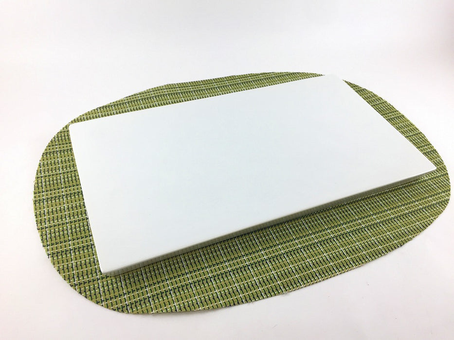 【SALE】285板皿　布目白　28.5cm　有田焼【訳あり】