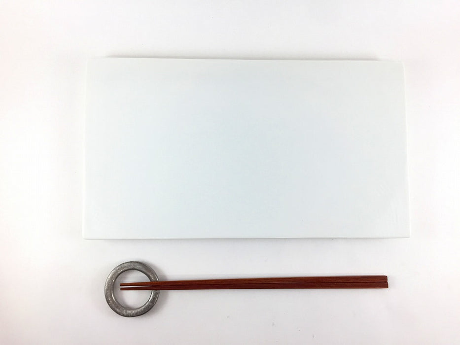 【SALE】285板皿　布目白　28.5cm　有田焼【訳あり】