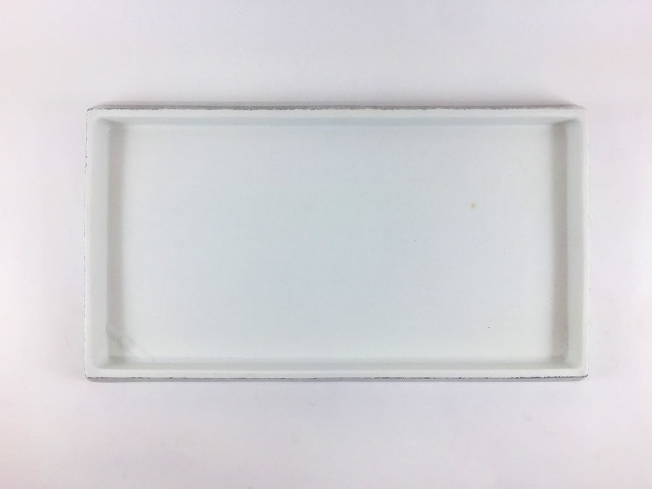 【SALE】285板皿　布目銀　28.5cm　有田焼【訳あり】