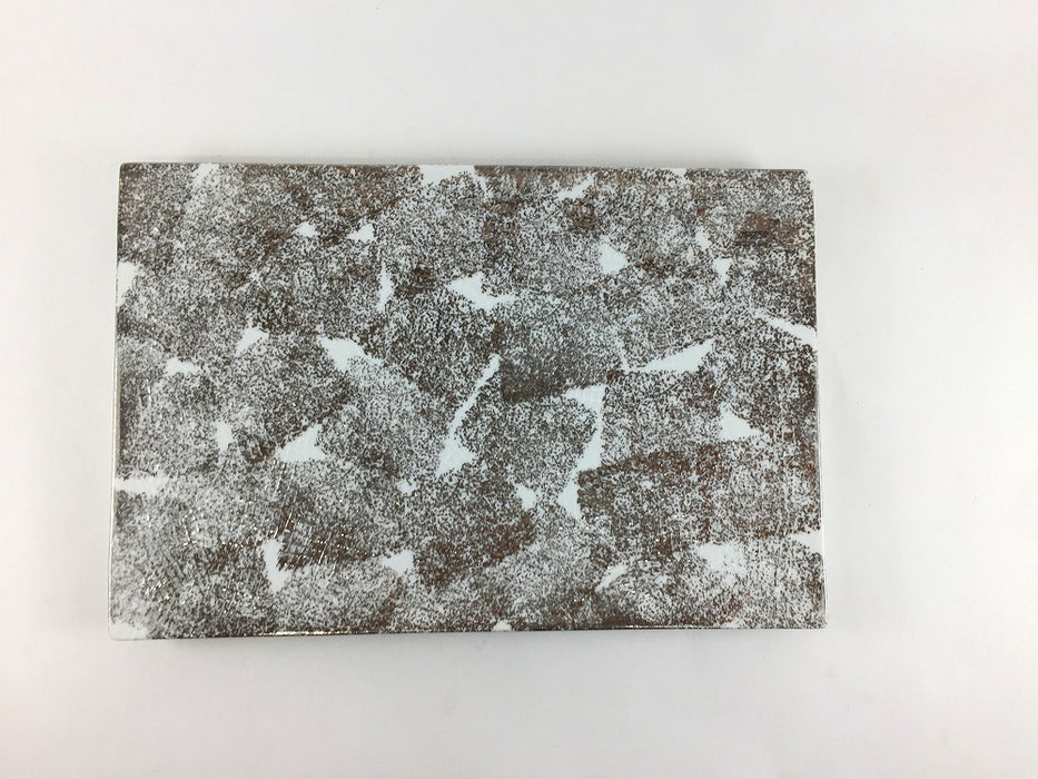 【SALE】240板皿　布目銀　24cm　有田焼【訳あり】