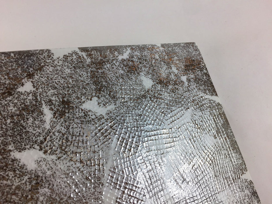 【SALE】240板皿　布目銀　24cm　有田焼【訳あり】