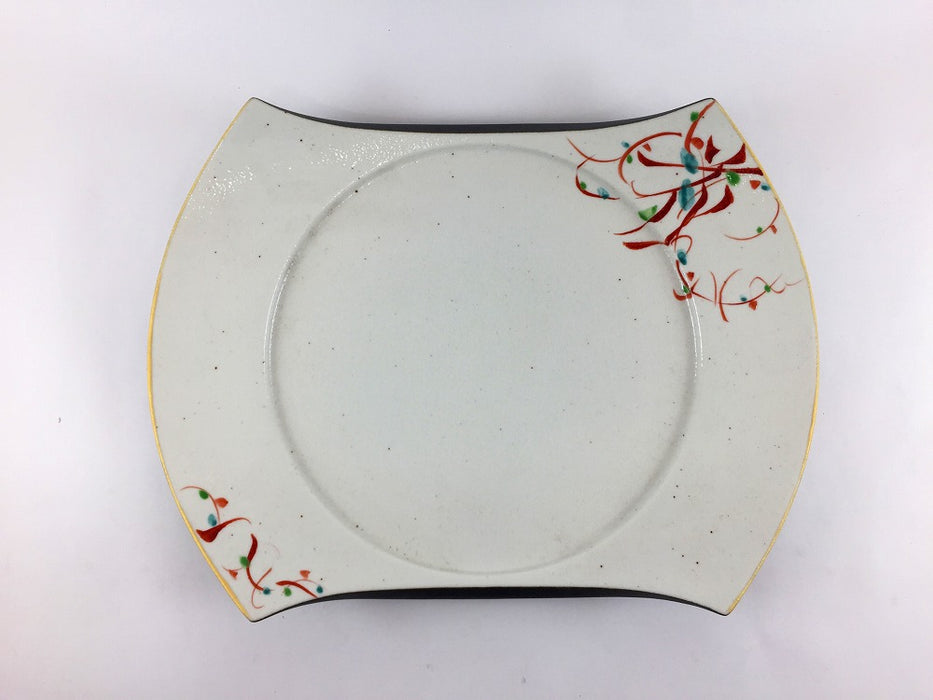 【SALE】花万歴カットプレート　27cm　有田焼【訳あり】