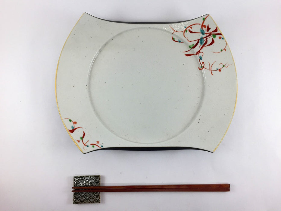 【SALE】花万歴カットプレート　27cm　有田焼【訳あり】