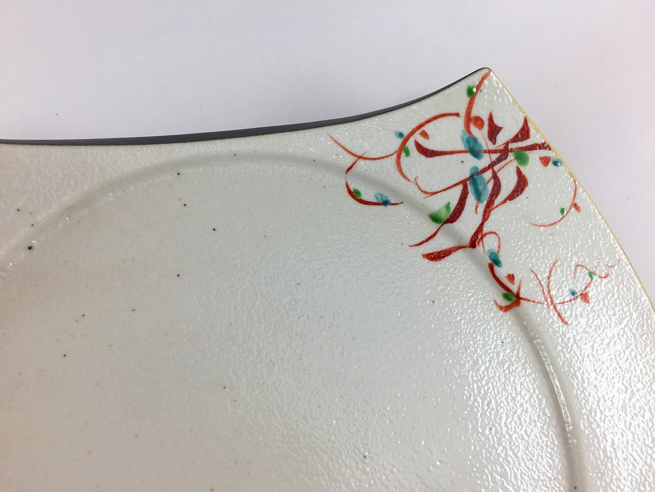 【SALE】花万歴カットプレート　27cm　有田焼【訳あり】