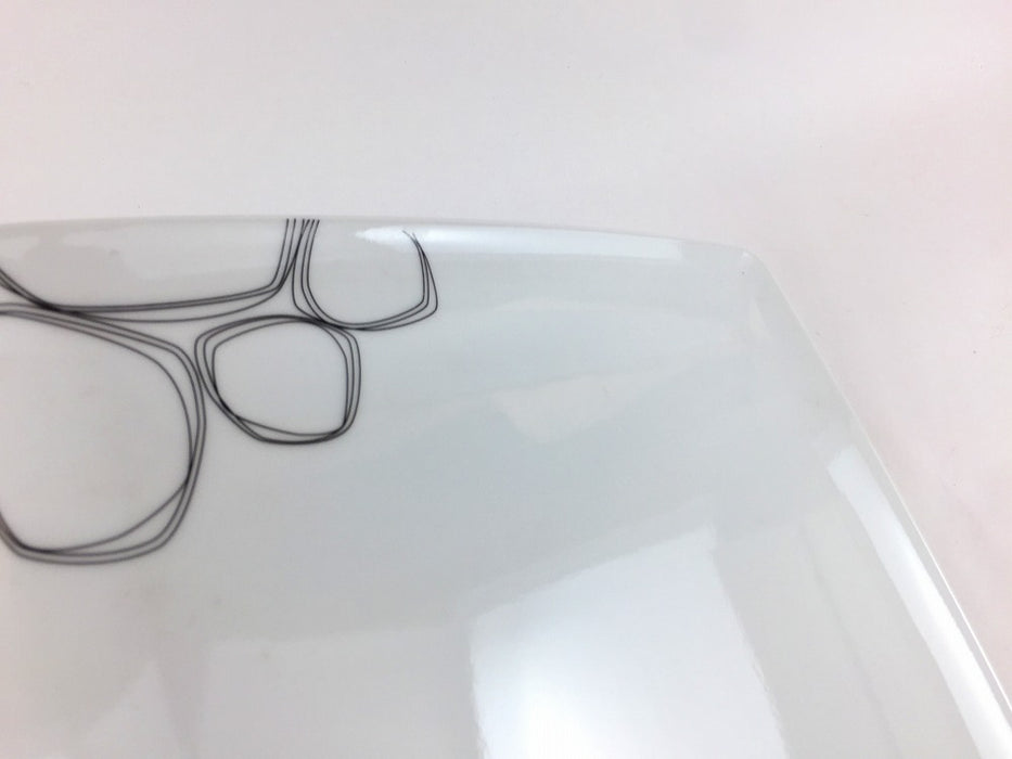 【SALE】215角皿　シャボン玉　21cm　有田焼【訳あり】