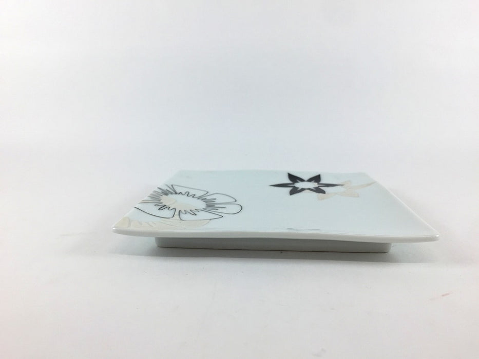 【SALE】12角皿　トロピカル黒　12cm　有田焼【訳あり】