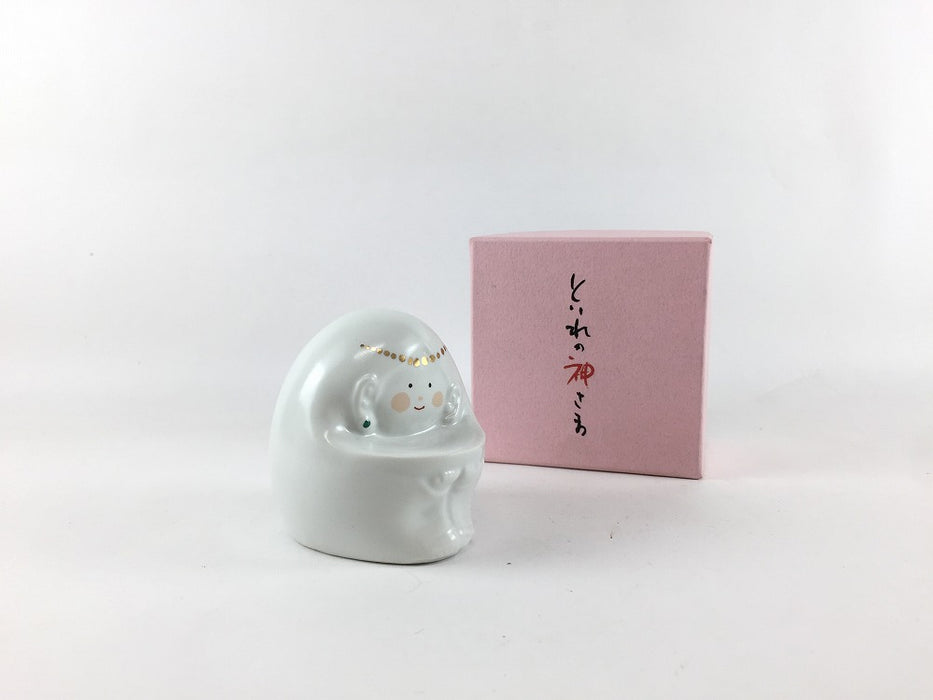 【SALE】人形(といれの神さま)箱付　7cm　有田焼【訳あり】