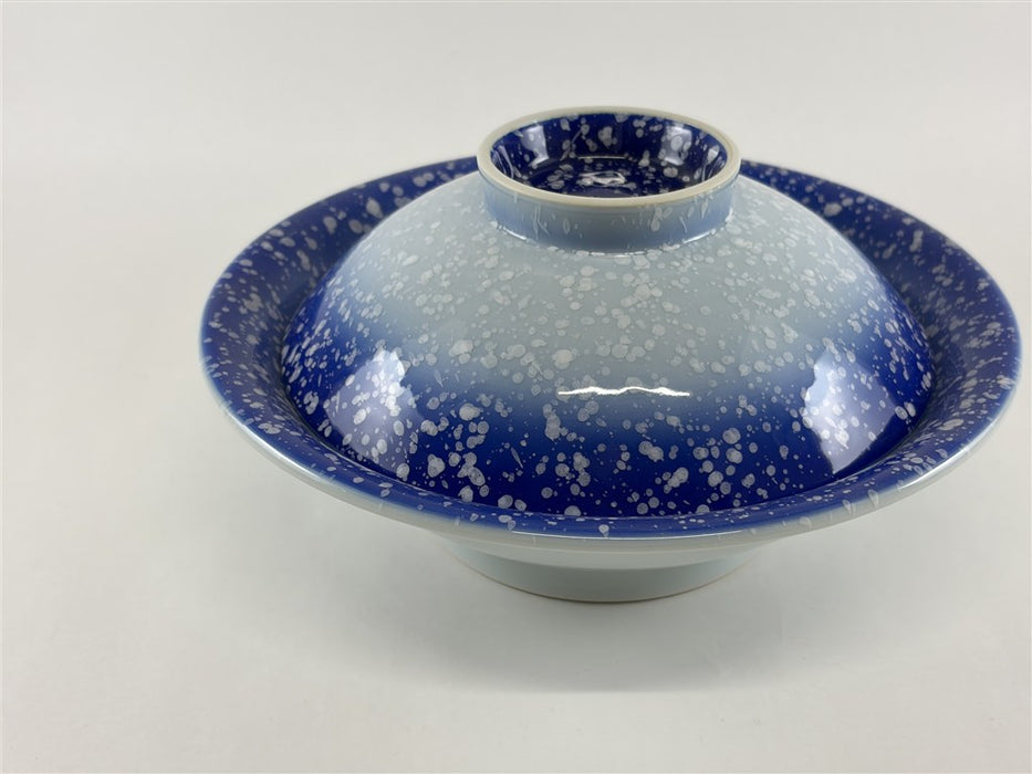 【SALE】21cm平蓋.白波吹　有田焼【訳あり】