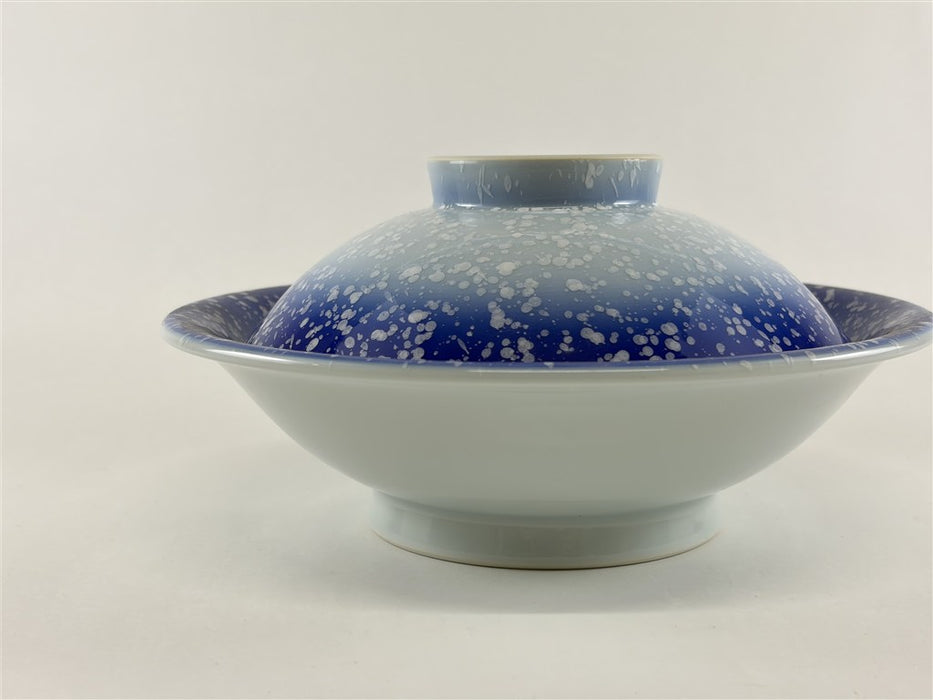 【SALE】21cm平蓋.白波吹　有田焼【訳あり】