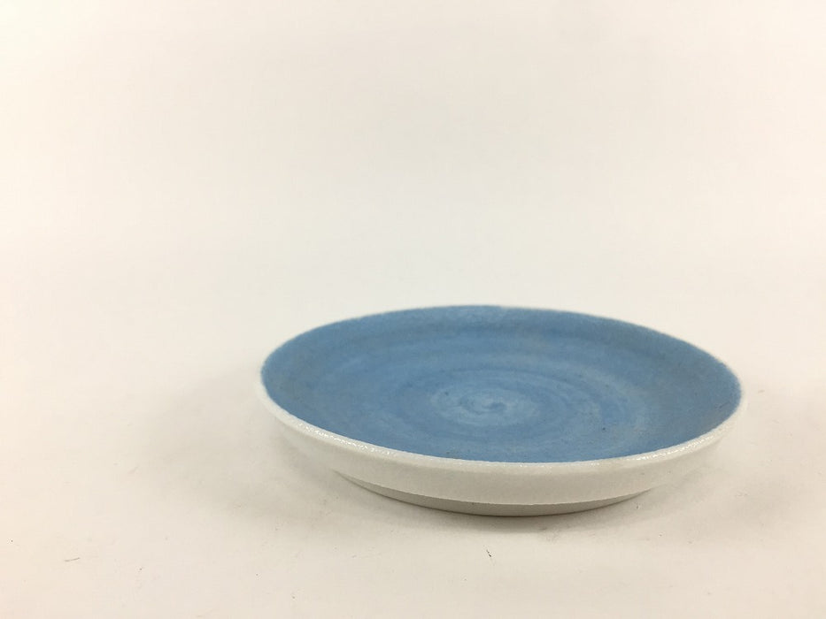 【SALE】9.5cm竹小皿.スノー水色　有田焼【訳あり】