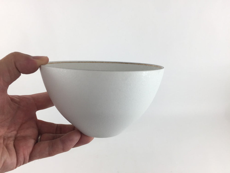 【SALE】15cmソフトボウル.雪白金銀　有田焼【訳あり】