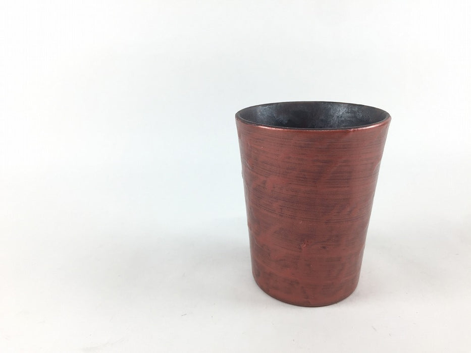 【SALE】miniグラス(黒赤)　6cm(120cc)　有田焼【訳あり】