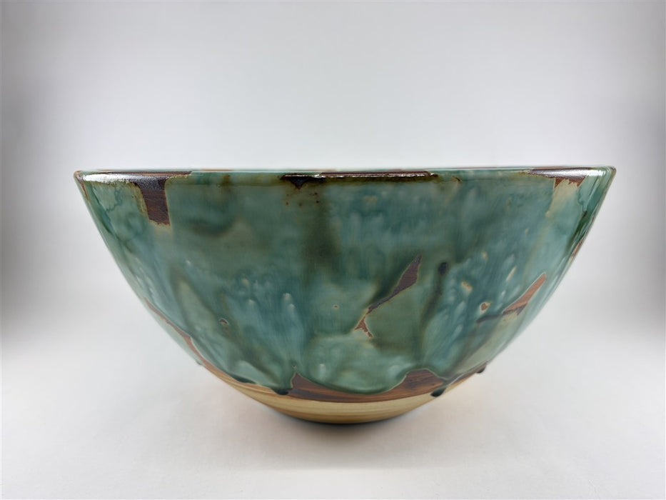 【SALE】32cm手洗い鉢.茶巻織部刷毛 (A/B)【金具別】【訳あり】(j.R)