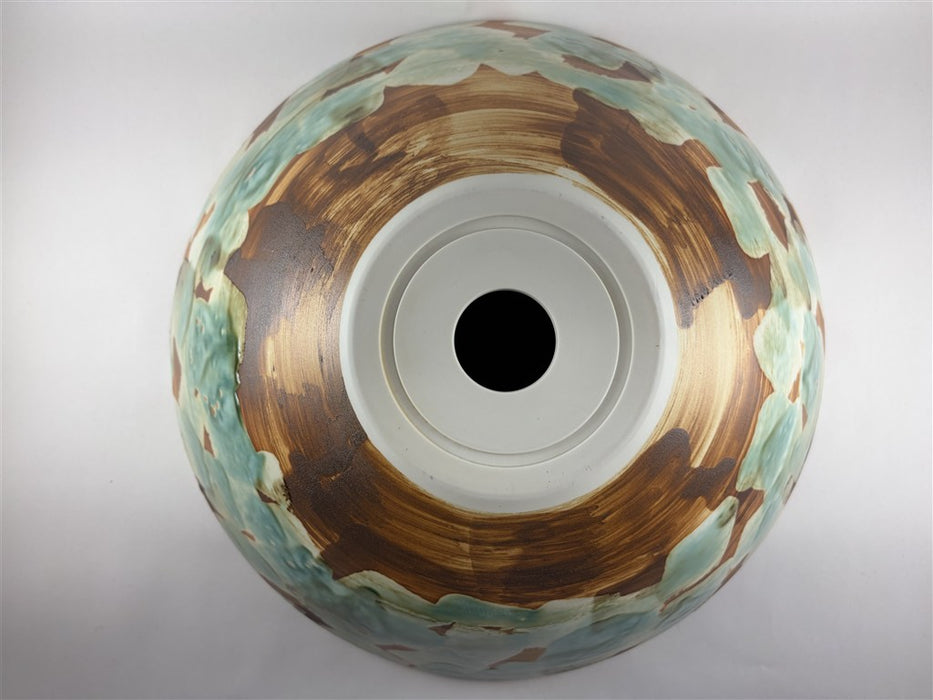 【SALE】40cm手洗い鉢.茶巻織部刷毛【金具別】【訳あり】(j.R)
