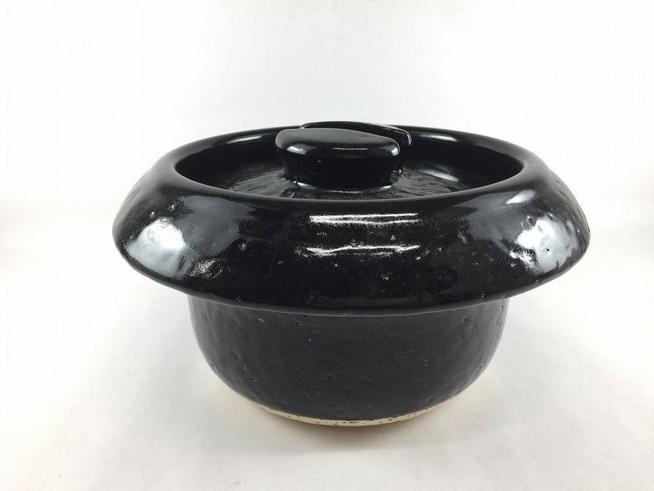 【SALE】【直火可】羽釜・木台セット　2合/22cm　漆黒　有田焼(j.R)【2014年商品】【訳あり】