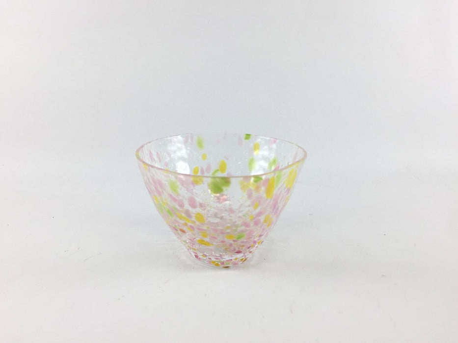 【SALE】80cc小鉢　(青しぶき/花しぶき/緑しぶき)　硝子　8cm【訳あり】