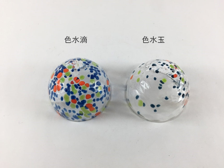 【SALE】チョコ(60cc)　(色水滴/色水玉)　硝子　6cm【訳あり】