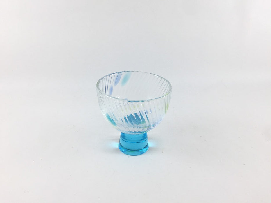 【SALE】70cc高杯(ブルー)　硝子　7cm【訳あり】