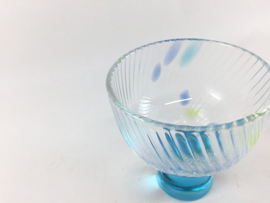 【SALE】70cc高杯(ブルー)　硝子　7cm【訳あり】