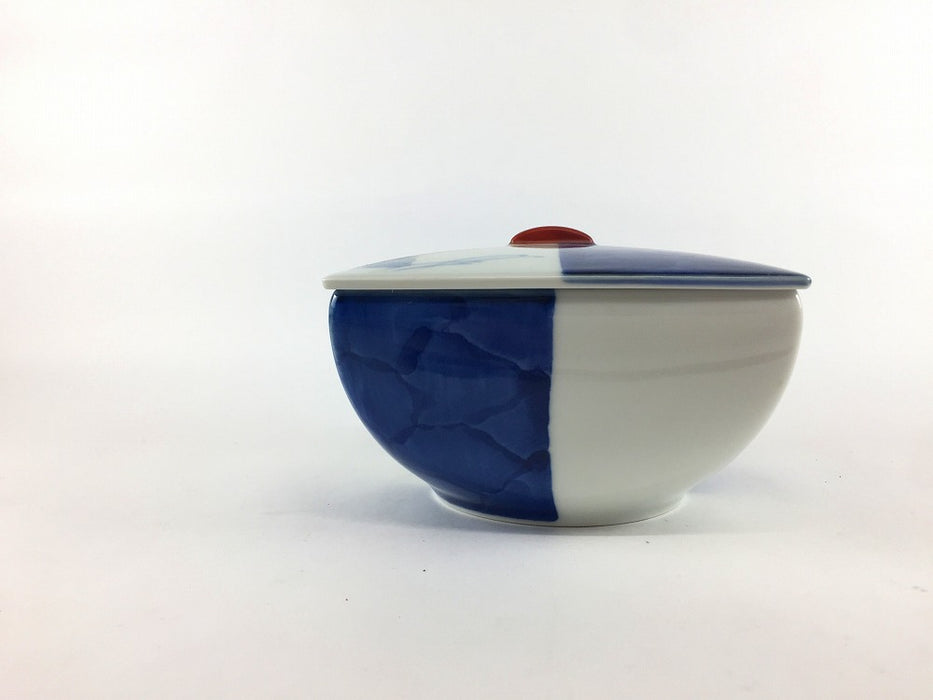 【SALE】月兎角丸蓋碗　11.5cm　有田焼【訳あり】