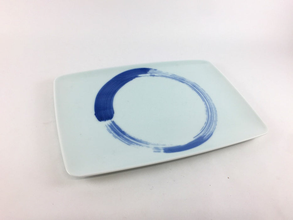 【SALE】215長皿　染刷毛　22cm　有田焼【訳あり】