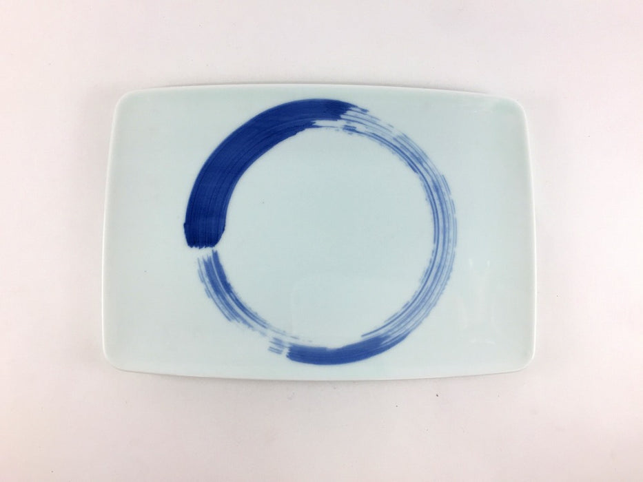 【SALE】215長皿　染刷毛　22cm　有田焼【訳あり】