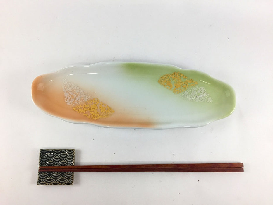 【SALE】色吹金銀彩突出　24cm　有田焼【訳あり】