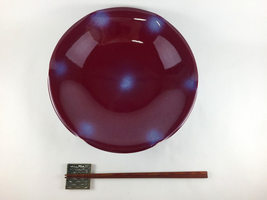 【SALE】辰砂8寸皿　24cm　有田焼【訳あり】