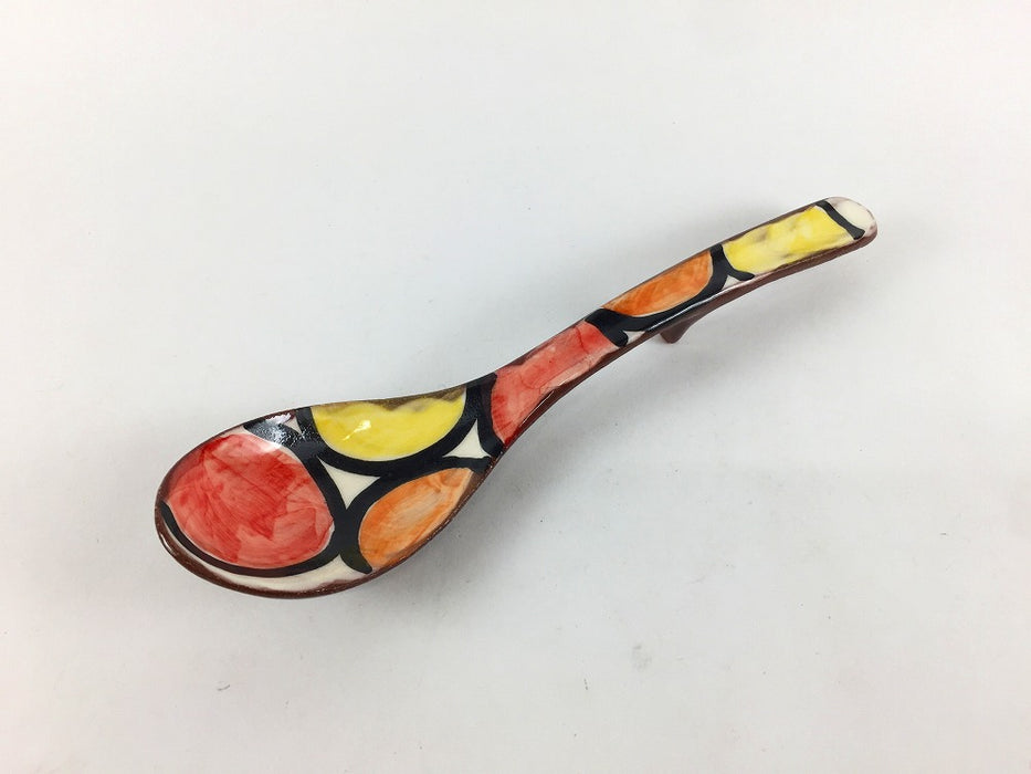 【SALE】スプーン　HANA　(青/赤)　16cm　波佐見焼【訳あり】