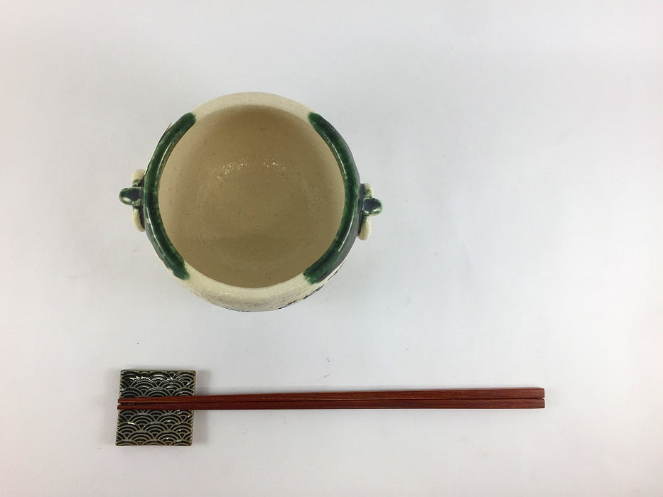 【SALE】風炉小鉢　織部芦絵　10.5cm　有田焼【訳あり】