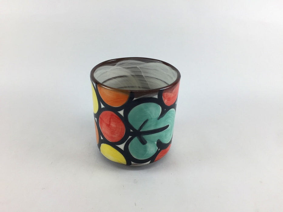 【SALE】ゆのみ　HANA赤　7cm(150cc)　波佐見焼【訳あり】