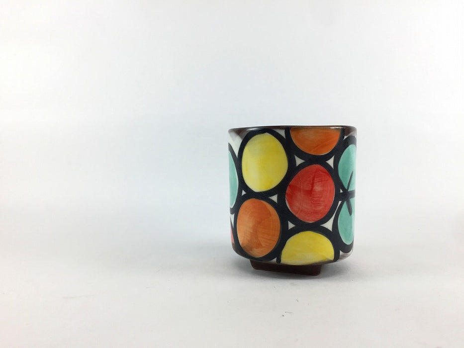 【SALE】ゆのみ　HANA赤　7cm(150cc)　波佐見焼【訳あり】