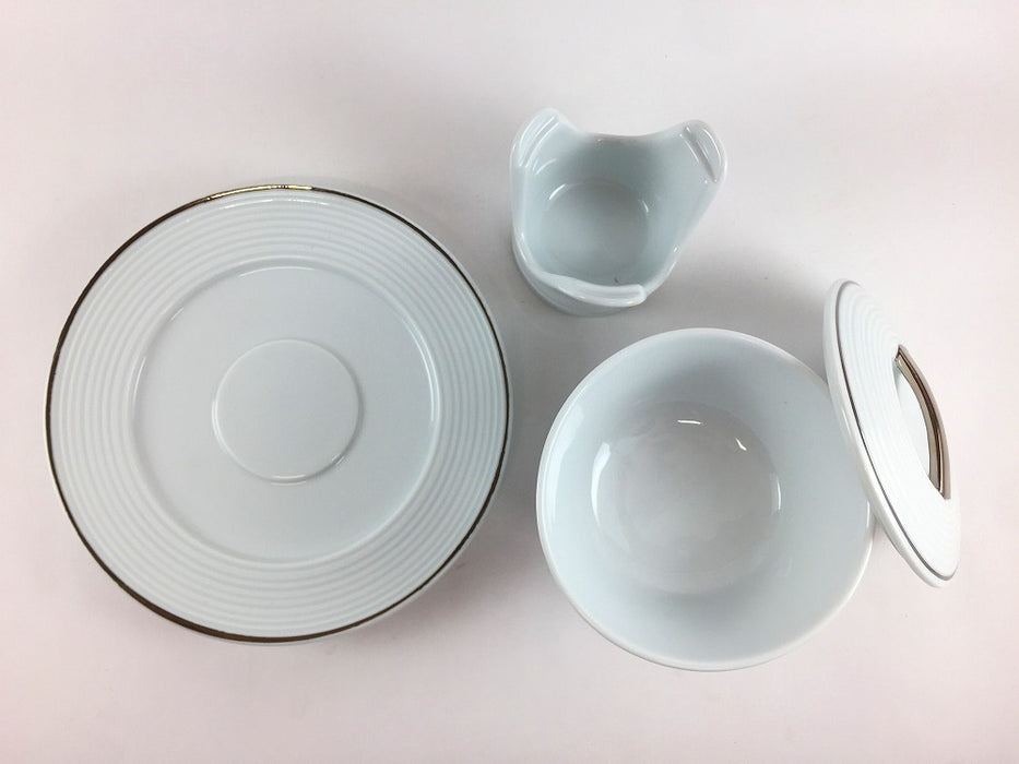 【SALE】ミニウォーマーセット　筋プラチナ　有田焼【訳あり】