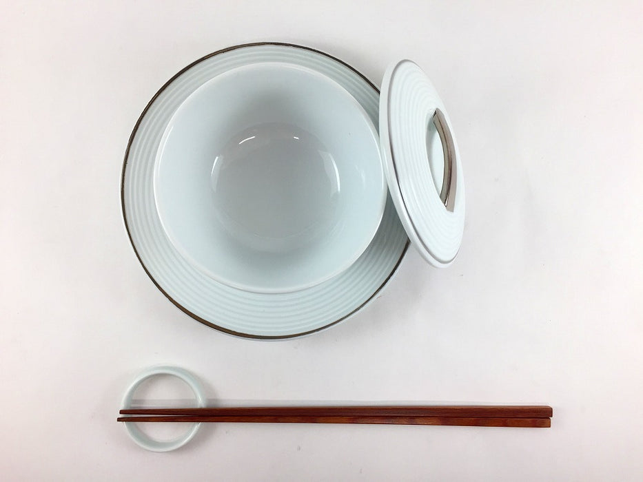 【SALE】ミニウォーマーセット　筋プラチナ　有田焼【訳あり】