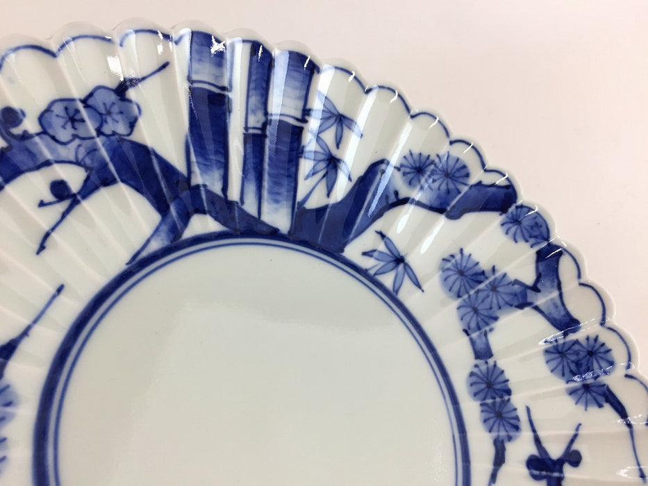 松竹梅 21cm 菊型皿 有田焼(j.R) — 佐賀有田 ギャラリーつじ信