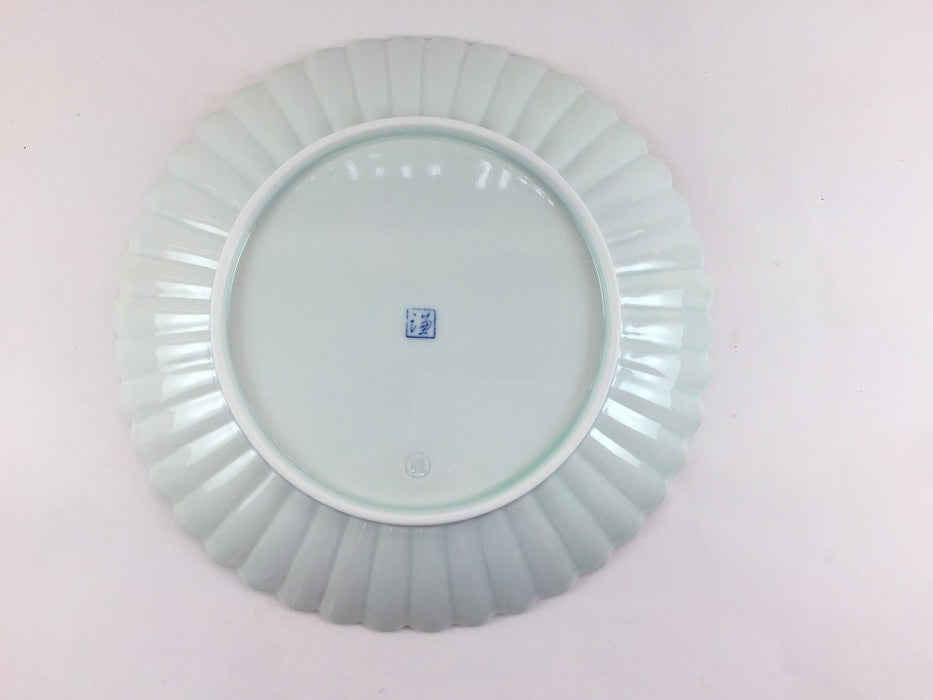 松竹梅　21cm　菊型皿　有田焼(j.R)