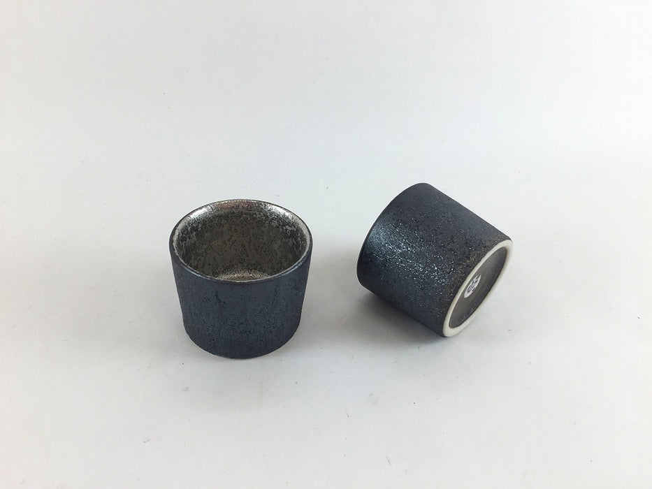 晶掛分内銀塗り　新丸盃(大)　4.5cm/50cc　有田焼(j.R)