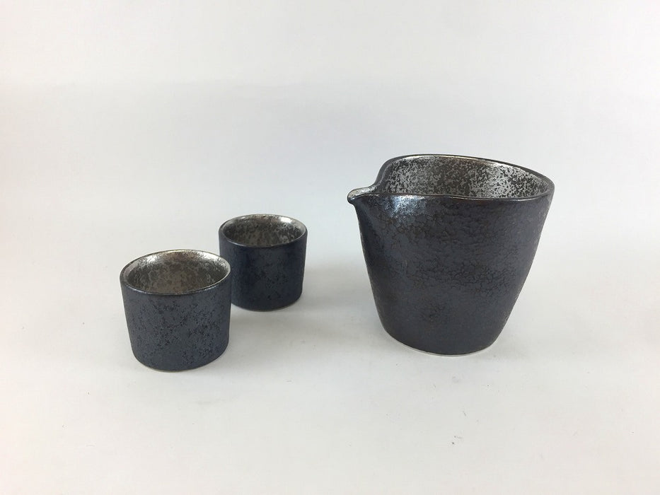 晶掛分内銀塗り　新丸盃(大)　4.5cm/50cc　有田焼(j.R)