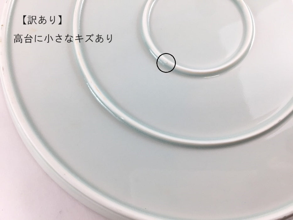 【SALE】245e-plate　古染鈴蘭　伊万里焼【訳あり】