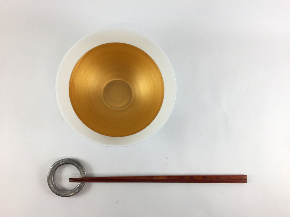 135エッグシェルボウル　白金　13.5cm　有田焼 (j.R)