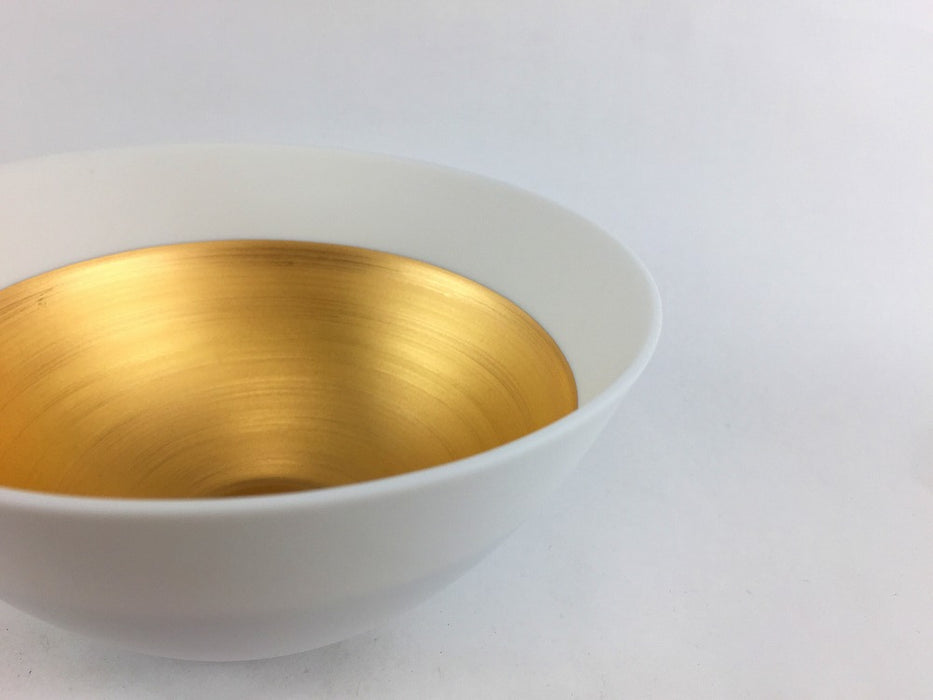 135エッグシェルボウル　白金　13.5cm　有田焼 (j.R)